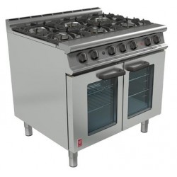 Falcon Dominator Plus G3106 6 Burner Open Top Fan-assisted Natural Gas Oven Range